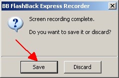 Запись видео в BB FlashBack Express Recorder экран 7